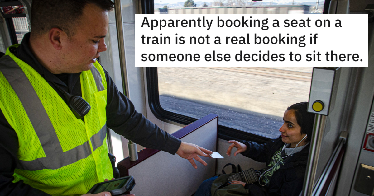 Passengers Train Seat is Stolen And Conductor Says Tough Luck, So Passenger Uses His Own Words Against Him