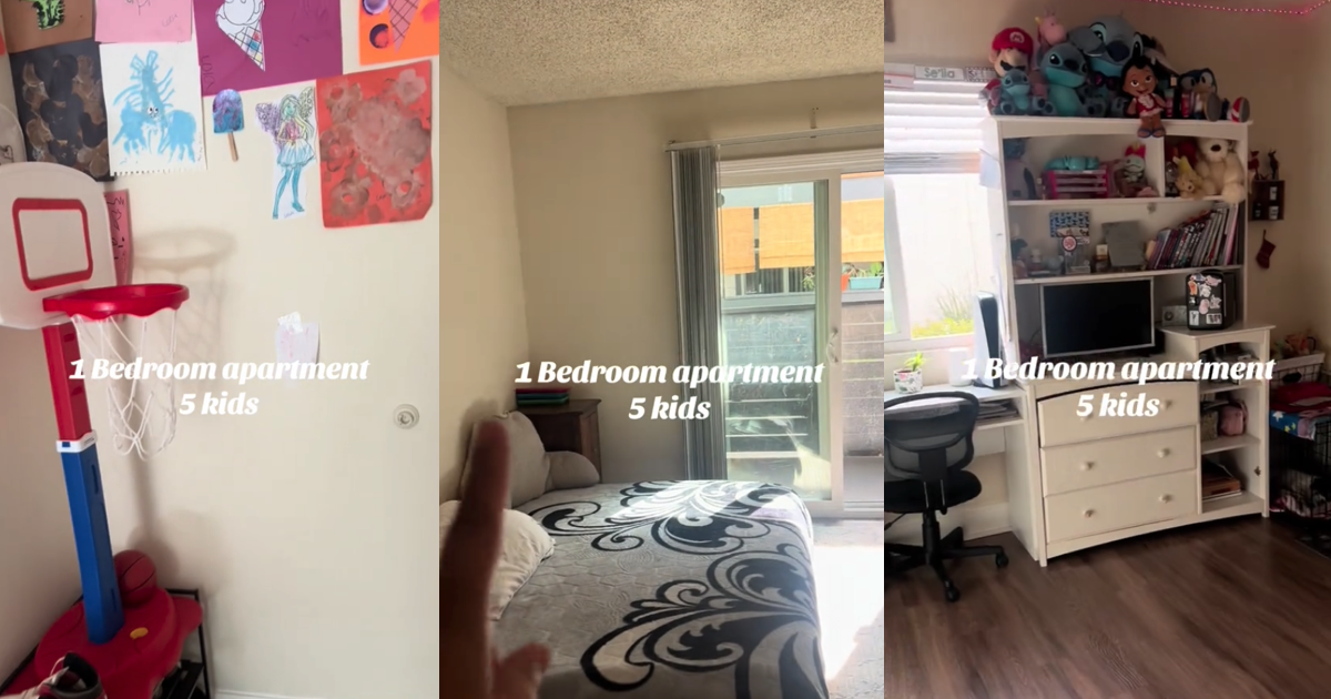 1 Bedroom 5 Kids Single Mom Of 5 Walks Us Through A Tour Of Her 1 Bedroom Apartment. The Cleanliness Levels Are Off The Charts Impressive.