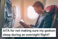 He Didn’t Force His Teenage Godson To Sleep On A Flight, So His Friend Called Him Irresponsible For It