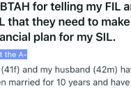 Her In-Laws Support Her Sister-in-Law, And Expect Her And Her Husband To Do The Same When They’re Gone