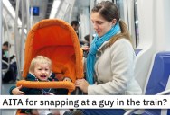 Guy On The Train Snapped At A Mom About Her Crying Baby, So A Passenger Comes To Her Rescue