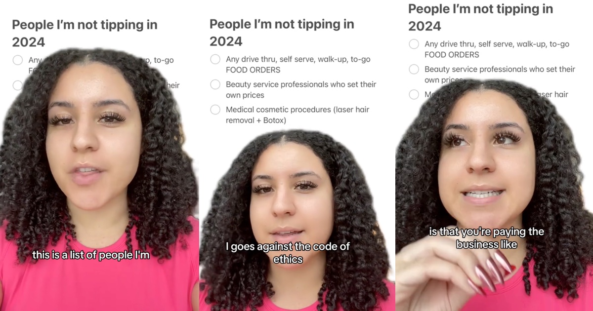 'I'm not going to feel guilty about it.' - Woman Made A List Of All The Places She'll Never Leave A Tip At Again
