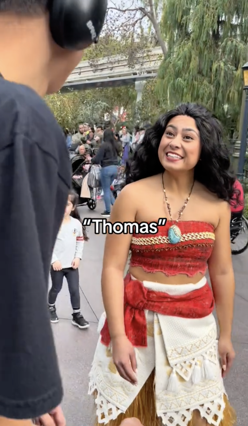 Disney SS 2 TikTok Commends Moana Actress For Her Touching Interaction With A Disney Super Fan With Special Needs