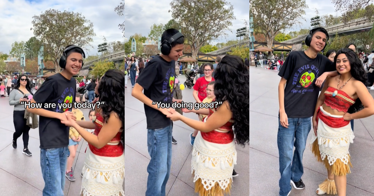 TikTok Commends Moana Actress For Her Touching Interaction With A Disney Super Fan With Special Needs