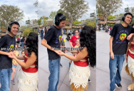 TikTok Commends Moana Actress For Her Touching Interaction With A Disney Super Fan With Special Needs