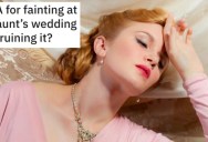 Woman Doesn’t Eat Before Her Aunt’s Wedding, And Ends Up Fainting During The Ceremony And Breaking The Photographer’s Camera