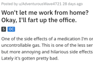 Boss Insisted Employee With A Gassy Problem Come Into The Office, So He Maliciously Complied And Stunk Up The Place