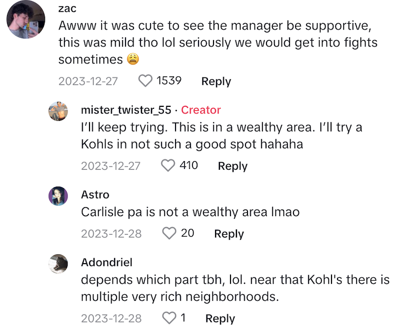Kohls Comment 5 Dont come in tomorrow unless theres no baby.   Walkie Talkie Eavesdrops On Kohls Store And Discovers An Employees Birth Plans