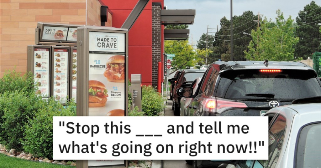 Rude Customers Didn't Want To Wait At The Drive Thru For Their Order, So Employee Explains How It Works And Watches Them Get Their Just Desserts