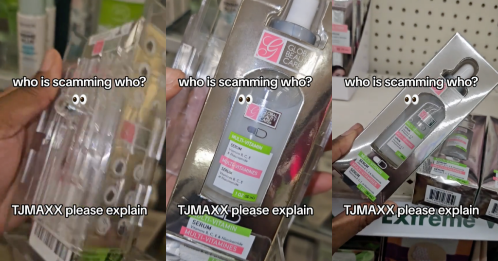 Customer Realizes T.J. Maxx is Reselling Dollar Store Products For $40