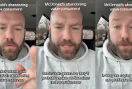 ‘So not even McDonald’s workers can afford it?’ – Former Corporate Chef Says McDonald’s Admits They’ve Turned Away From Value Customers
