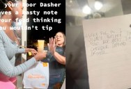 Deliver Driver Didn’t Think She Was Getting A Tip, So She Left A Nasty Note In The Bag. – ‘Lucky for you I didn’t bother the food.’