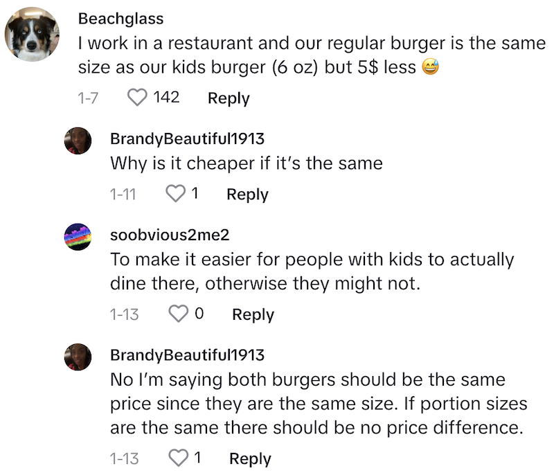 Outback Comment 3 Every 9 kids meals she gets a reward.   Woman Shows How To Save Money On Dinner By Ordering Off The Kids Menu