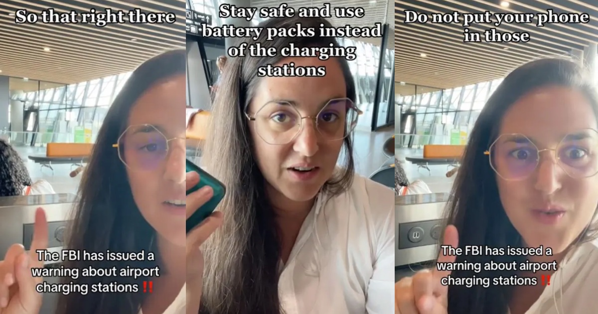 'It's called juice jacking.' - Traveller Warns That Public USB Charging Ports Can Put You At Risk For Data And Identity Theft