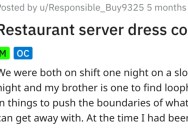Managers Insist A Waiter Wear A Belt At Work, So He Decides To Strap One Across His Chest “Rambo Style” To Adhere To The Dress Code