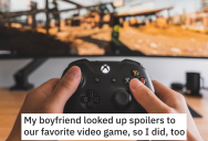 Her Boyfriend Looked Up Spoilers For The Video Game They Were Playing, So She Made Sure To Troll Him With The Most Frustrating Gameplay Possible