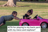 Neighbors Get Angry With Uncle When He Plays A Noisy Game With His Niece And Nephew On A Hot Summer’s Day