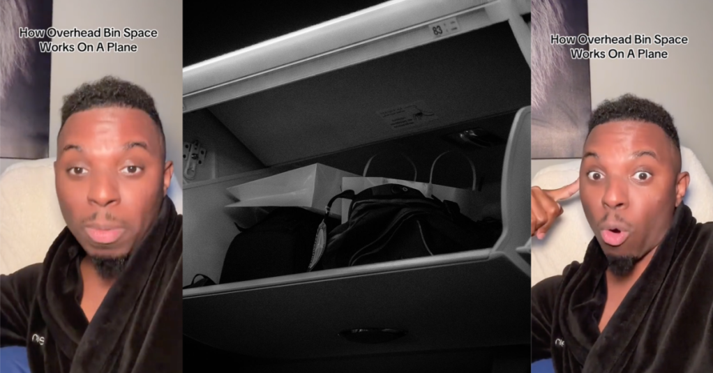 Passenger Talked About Why The Overhead Bins On Planes Above Your Seat Do Not Automatically Belong To You