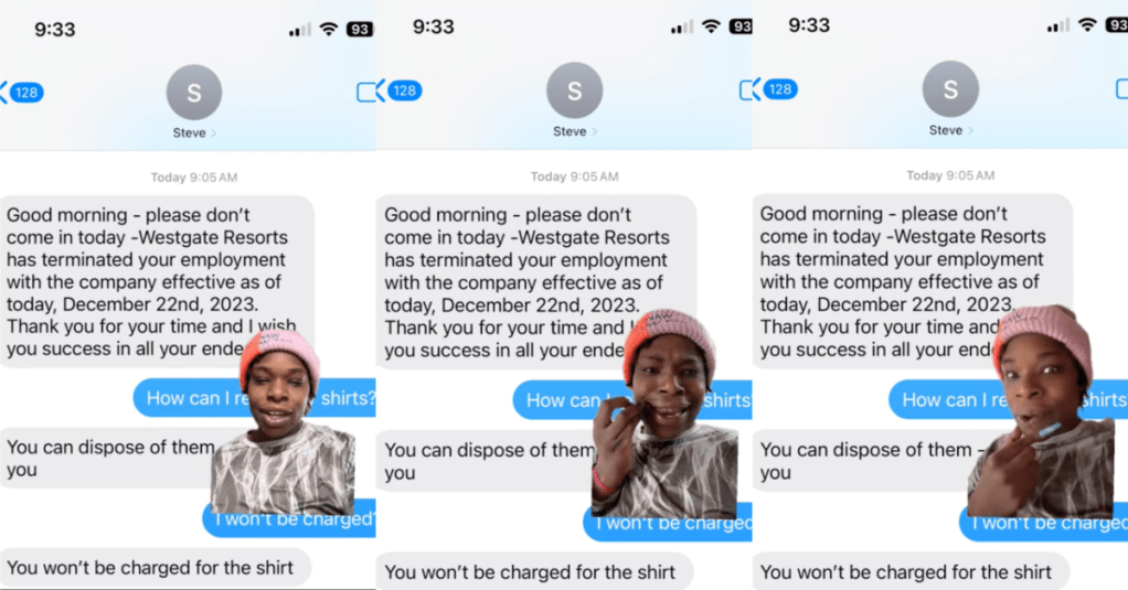 Worker Showed How Her Boss Heartlessly Fired Her In A Text Message, But Her Response Shows A Great Attitude. - 'I probably shouldn't be working for a company like that.'
