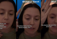 Her iPhone Keeps Calling Her “Bobby Text” And She Can’t Figure Out How It Happened