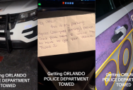 ‘I mean no one is above the law right?’ – Driver Left A Note On A Police Car Threatening To Have It Towed