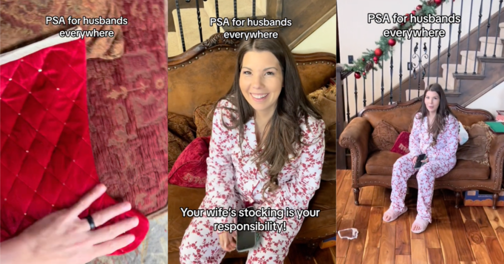 'I don’t know. Santa didn’t come for me.' - Woman Shows How Her Husband Hasn’t Filled Her Christmas Stocking For 10 Years