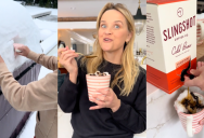 Reese Witherspoon Made “Snow Ice Cream” And It Got A Lot of People Talking