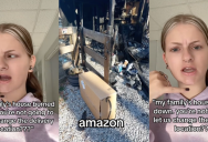 Amazon Customer Tells The Company Their House Burned Down, But The Driver Delivered The Package To The Burnt Out Remains Anyway