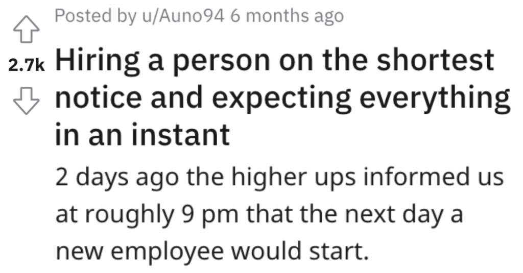 Management Told IT Worker At The Last Minute To Get A New Employee Onboarded, So They Waited Until Almost Midnight To Prove A Point