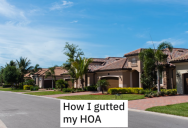 HOA Gave New Homeowner Grief Over Trash Can Rules, So They Took Down The Association From The Inside