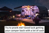 His Wife’s Obnoxious Friend Parked Her Camper On His Property Without Asking, So He Got Revenge By Towing It Away And Leaving Her Stranded