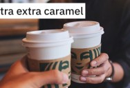 Rude Customer Demands Her Drink Be Remade With “Extra Extra” Caramel, So The Barista Gives Her The Most Carmel Ever