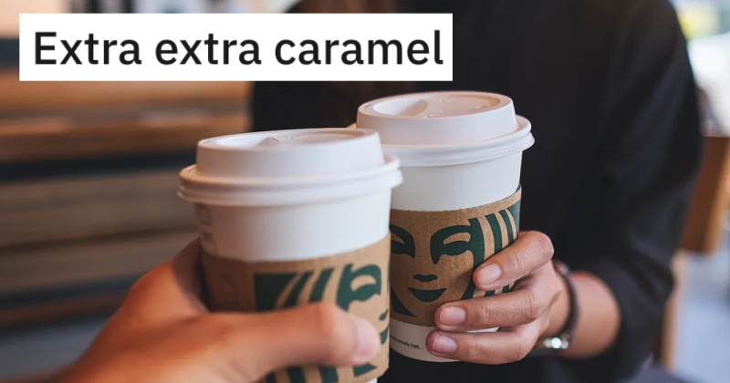 Caramel Thumb e1711339930502 Rude Customer Demands Her Drink Be Remade With Extra Extra Caramel, So The Barista Gives Her The Most Carmel Ever