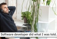 Boss Felt Threatened By Software Developer’s Skills, So He Let The Boss’s New Plans Crash And Burn