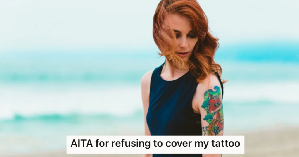 Girl Gets A Large Tattoo Even Though She Knows Her Parents Won't Approve, But Her Mom Causes A Big Stink And Tells Her To Cover Up In Front Of Family