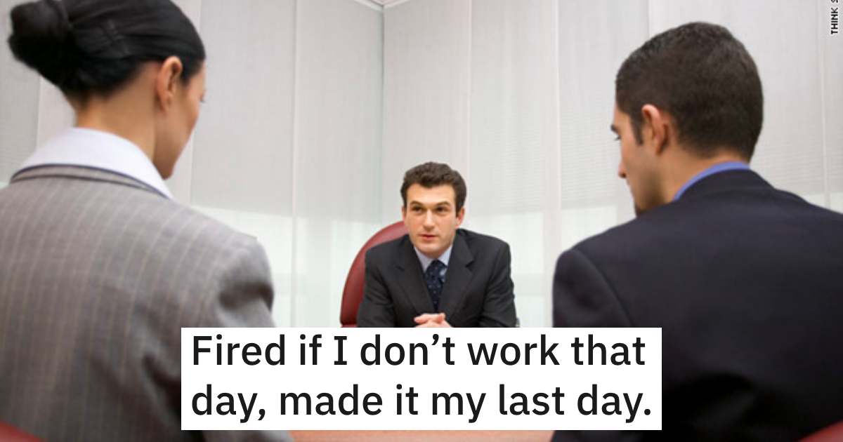 Oil Company Tells Employee He Has To Work On A Holiday He Had Approved To Take Off, So He Makes It His Last Day