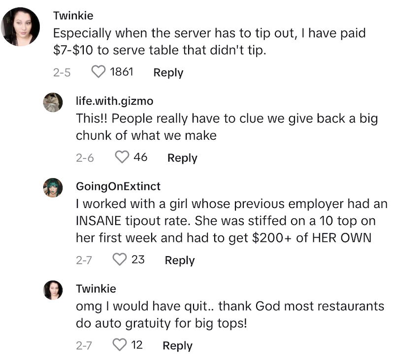 Tip Comment 5 Server Warns Customers That If They Arent Planning To Tip Servers, Then They Shouldnt Expect Service