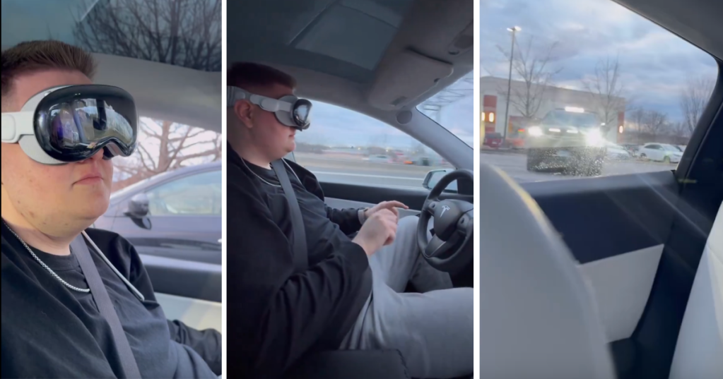 Guy Was Wearing A Virtual Reality Headset While Driving And Got Pulled Over By The Cops