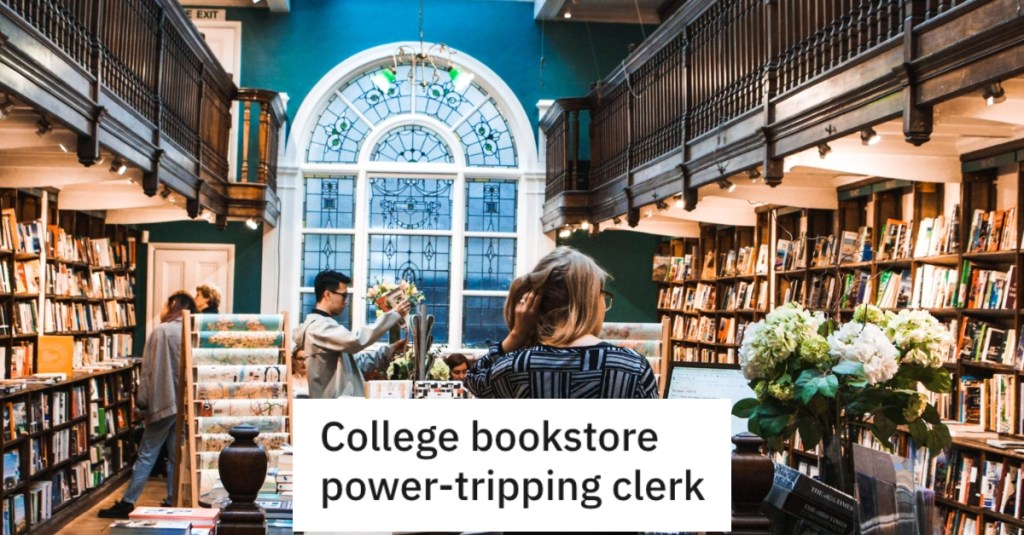 Bookstore Worker Gave Them A Hard Time About Minimum Credit Card Charges, So They Bought A Bunch Of Items And Returned Them To Prove A Point.