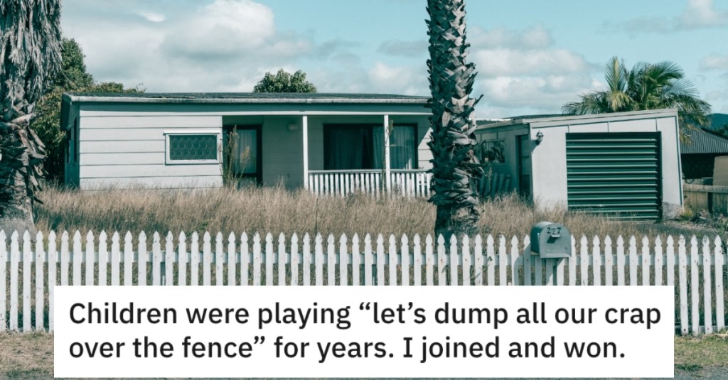 Kids Kept Dumping Trash in Their Neighborhood, So They Returned The Favor By Throwing It All Back Over a Fence