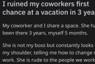 Their Co-Worker Won’t Stop Micromanaging Them, So They Gave Their 2 Week’s Notice To Ruin Her Upcoming Vacation