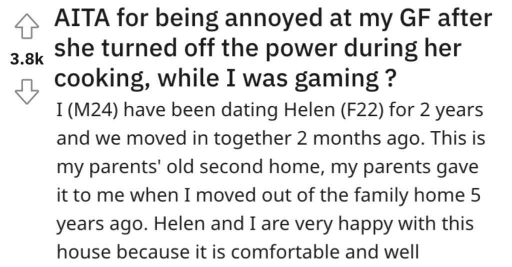 He Warned His Girlfriend About The Power Going Out While He Plays Video Games, But She Didn’t Listen And He Lost Weeks Worth Of Gaming Progress