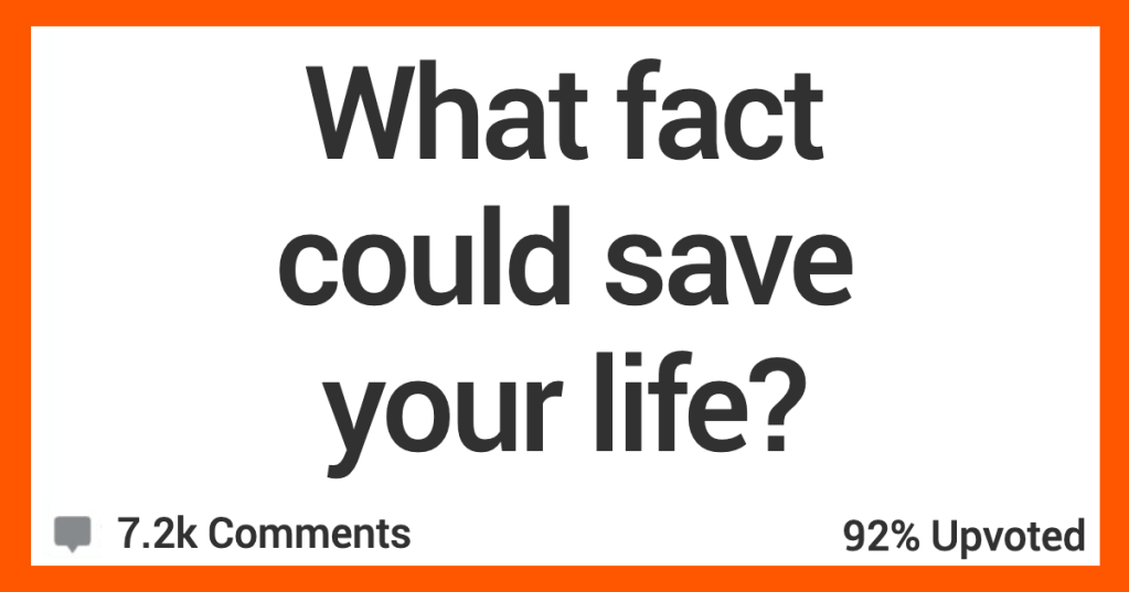 People Share Facts That Could Help Save Lives. - 'Make note of the exits.'