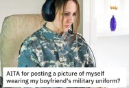 She Posted A Photo Of Herself Wearing Her Boyfriend’s Military Uniform, But He Wasn’t Cool With It And Called Her Out