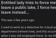 Woman Tried To Report This Man To The Police Because Of His Boat, But He Was A Retired Detective And He Put Her In Her Place
