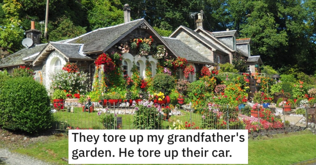 Neighbors Kept Driving Through A Man’s Garden To Ruin It, So He Hatched A Plan To Wreck Their Ride