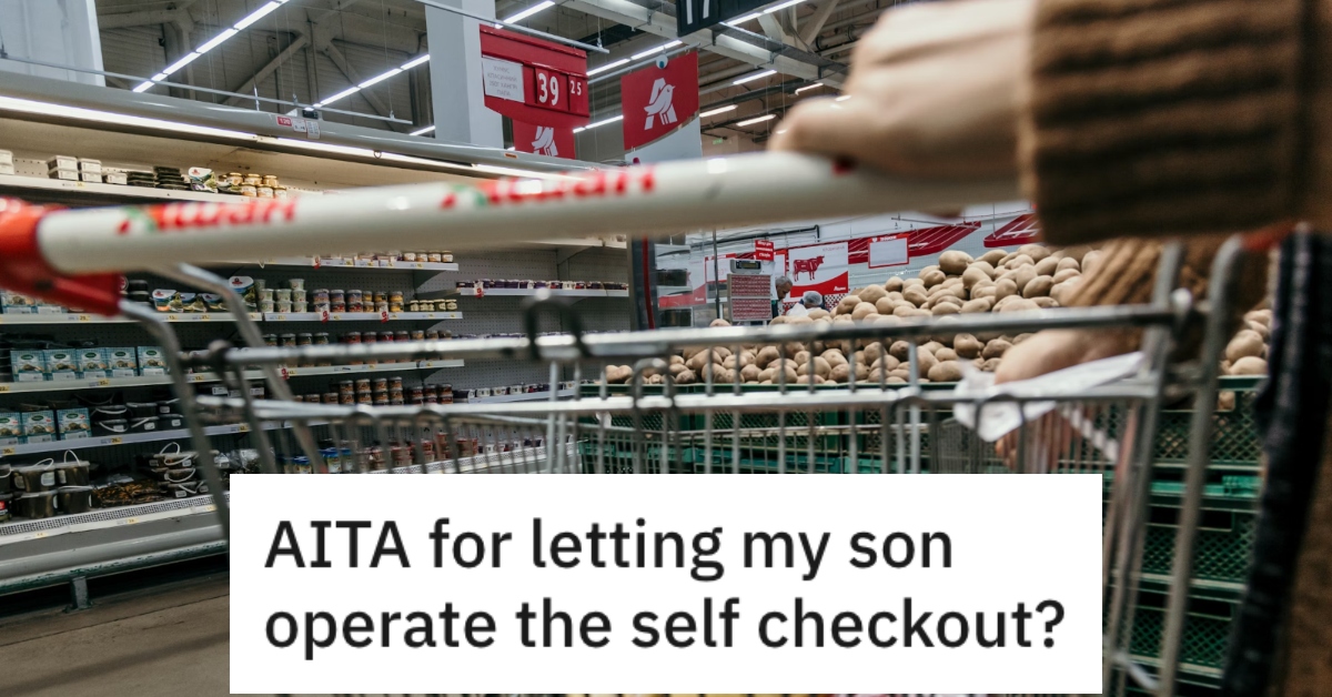 Parent Let Their Son Use the Self-Checkout Lane, So Another Shopper Called Them Out For Being Too Slow