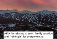 A Woman Pregnant With Triplets Didn’t Go On A Family Ski Vacation. Now Her Mother-In-Law Won’t Let Her Hear The End Of It.