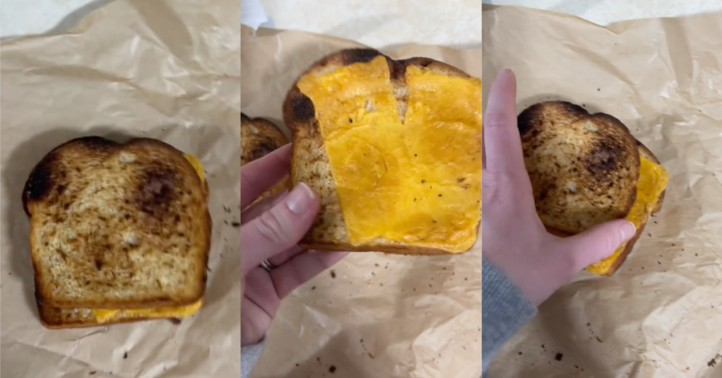 Panera Customer Showed The Disastrous Grilled Cheese Sandwich She Bought. - 'I paid almost $8 for this.'