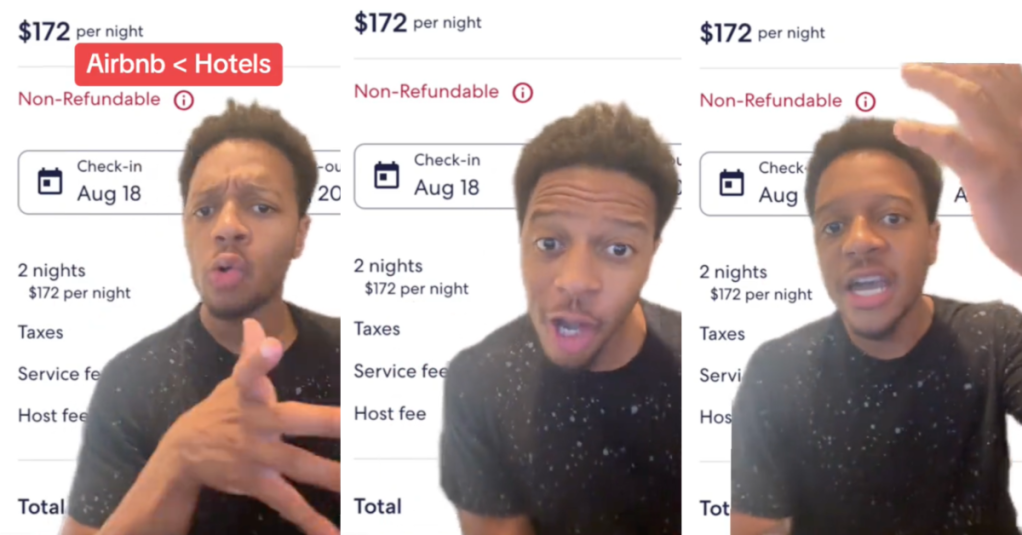 Airbnb Customer Shows How Insane The Fees Are These Days. - 'Now I'm going from $172 to $972. It's crazy.'